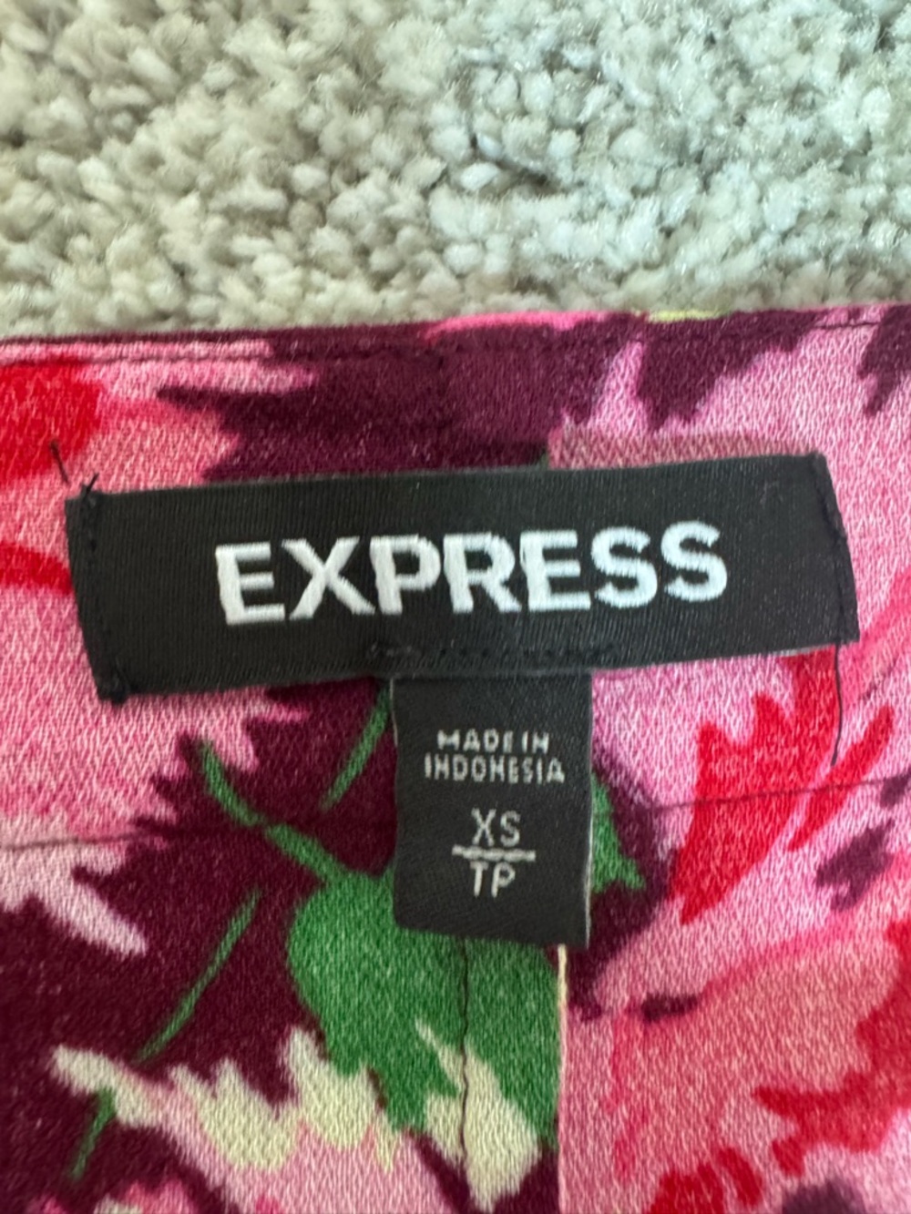 Express Floral Cinched Waist Kimono Maxie Jones ASO General Hospital Size XS P - Picture 8 of 12